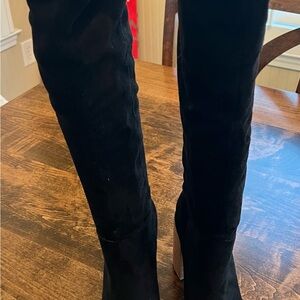 Mi.iM Black Over the Knee black suede Boots